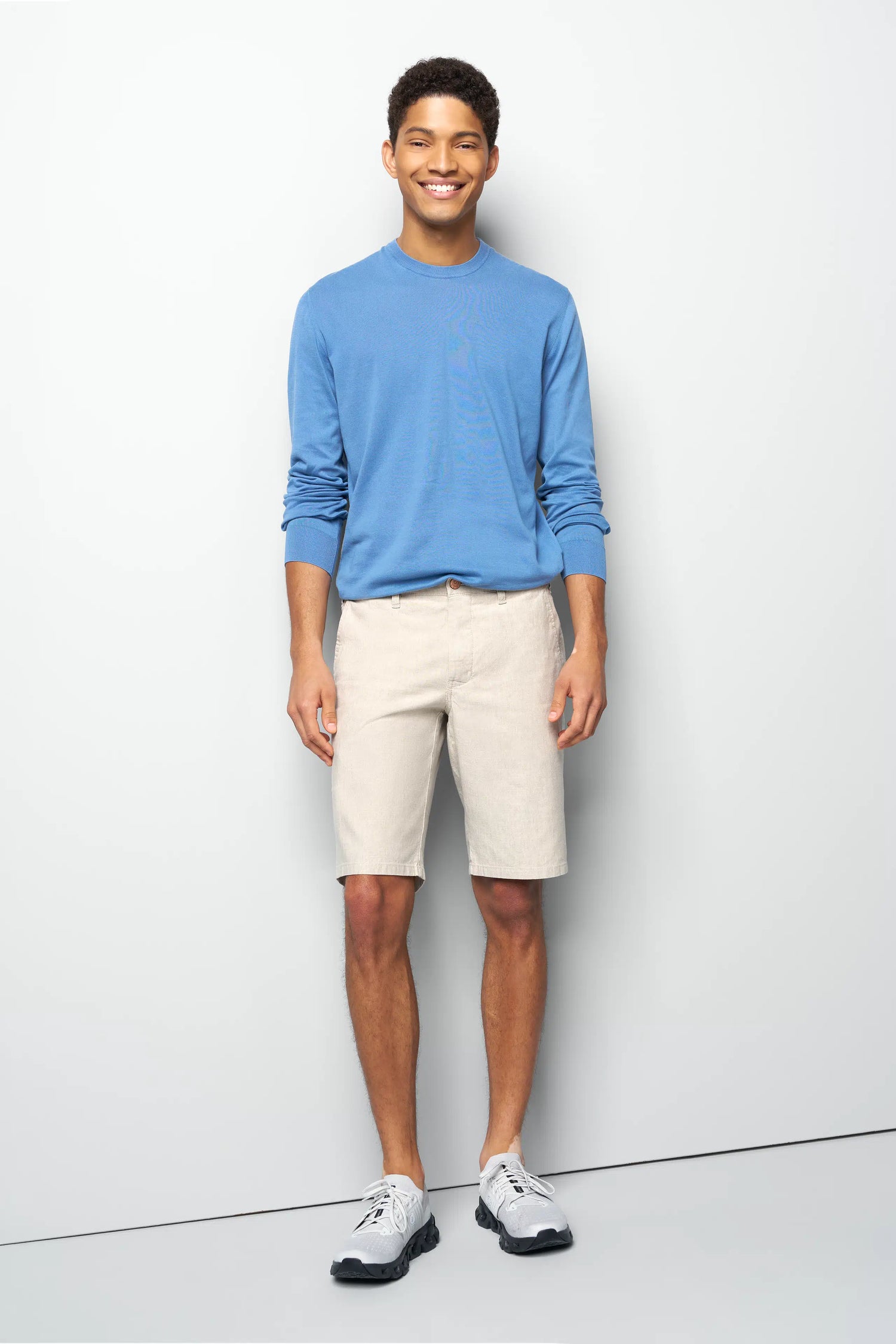 SHORT 1-6027 STRETCH HALF LINEN